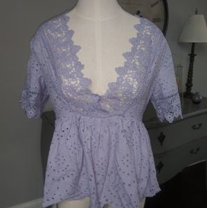 Beautiful eyelet top